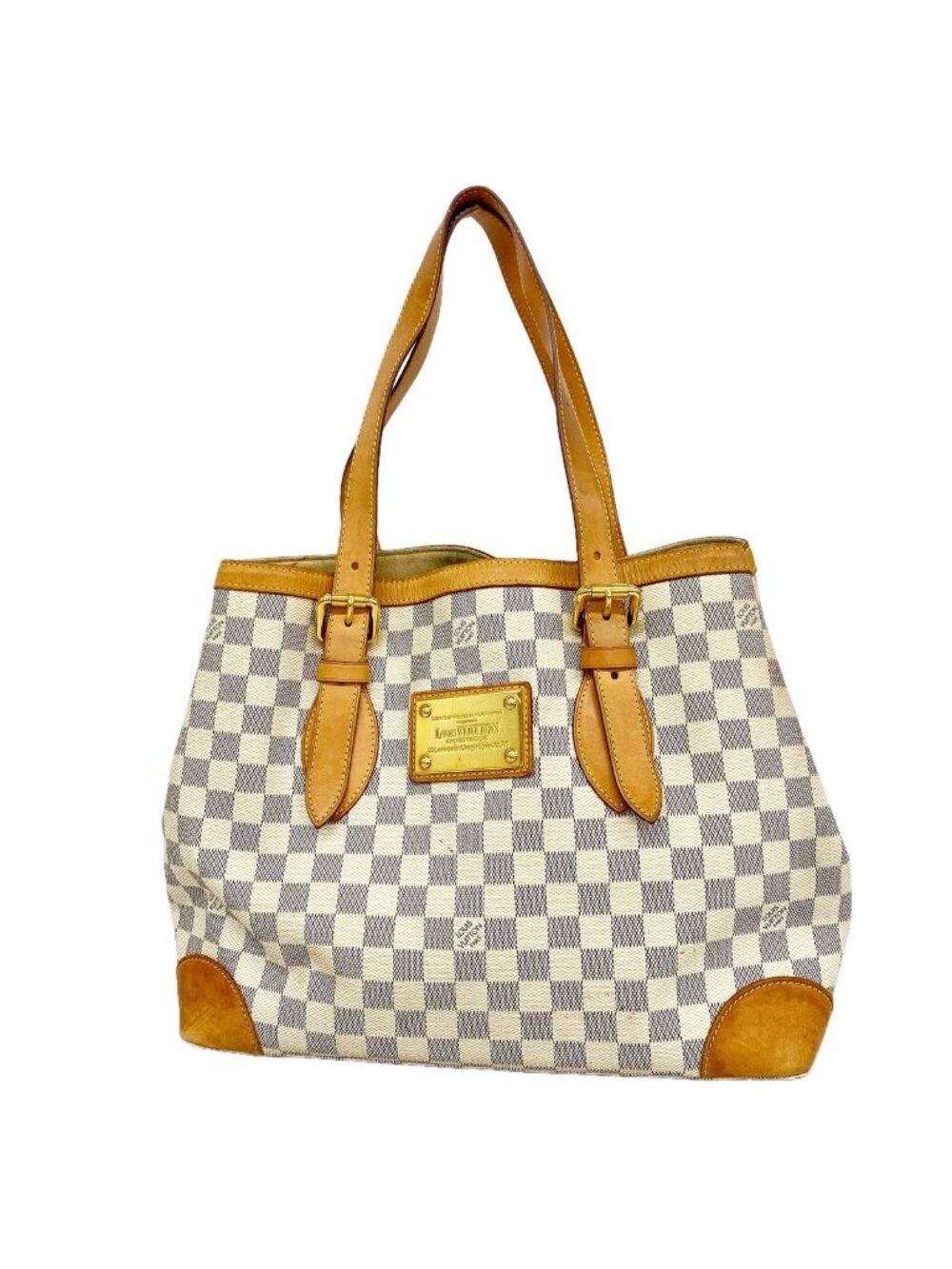 Louis Vuitton Tote Bag Damier Azur Hampstead MM White